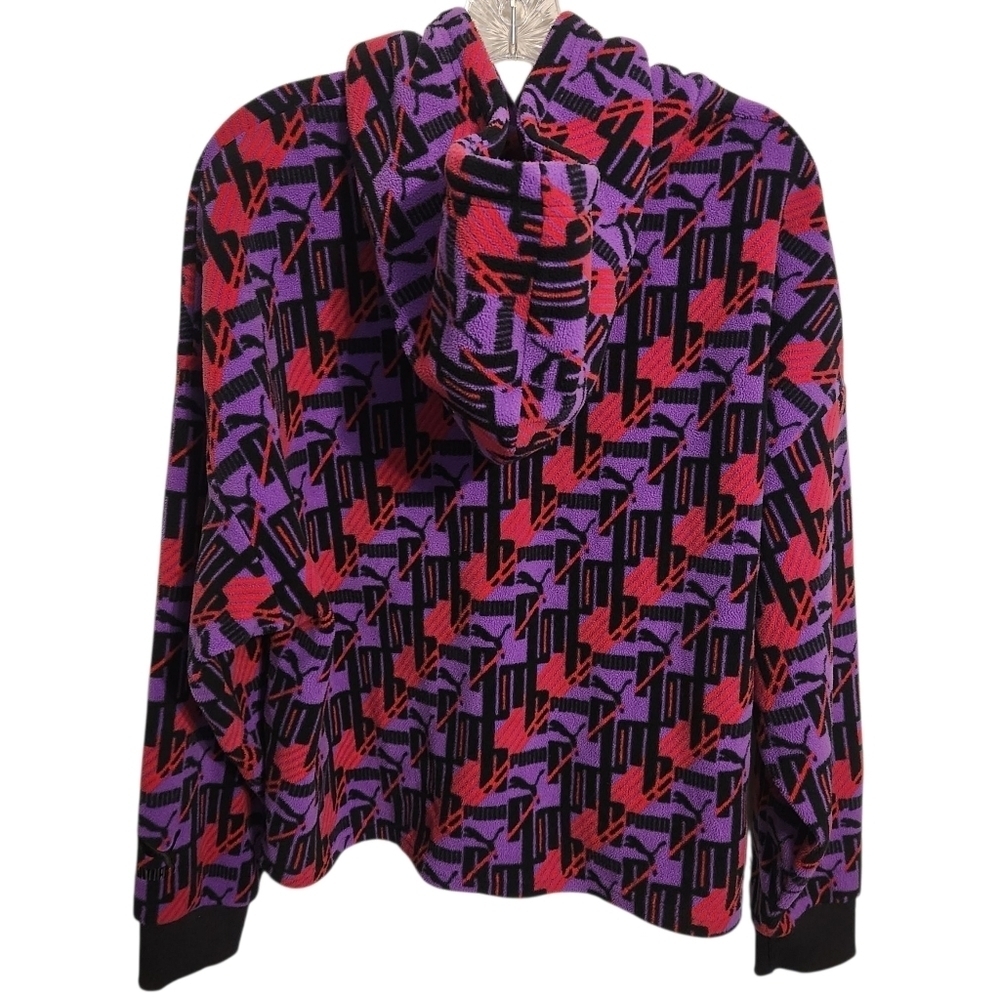 Puma | Women's Multi-Colored Graphic Print Hoodie Sweatshirt (Size Large) - Picture 12 of 12